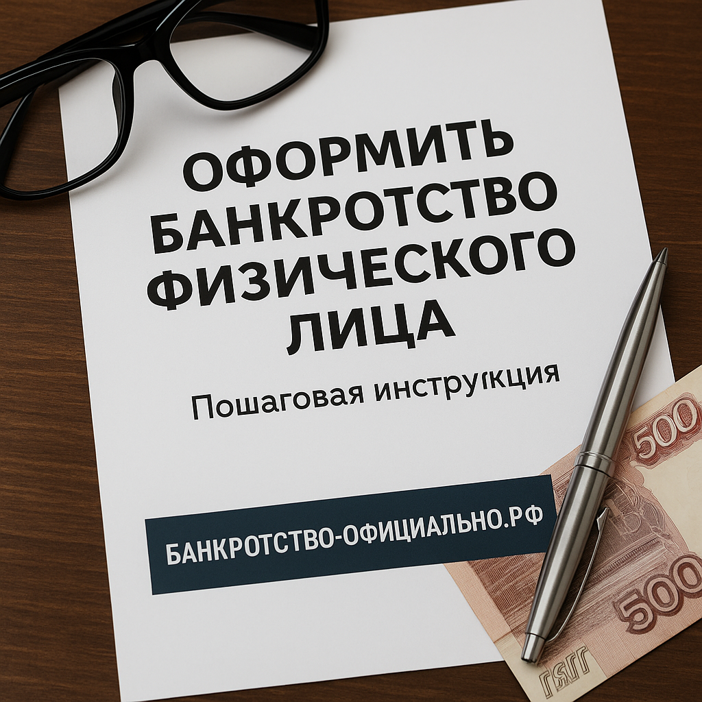 Оформить банкротство физического лица — пошаговая инструкция с документами